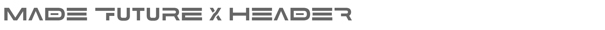 MADE Future X Header MADE Future X HEADER Bold PERSONAL.otf font preview